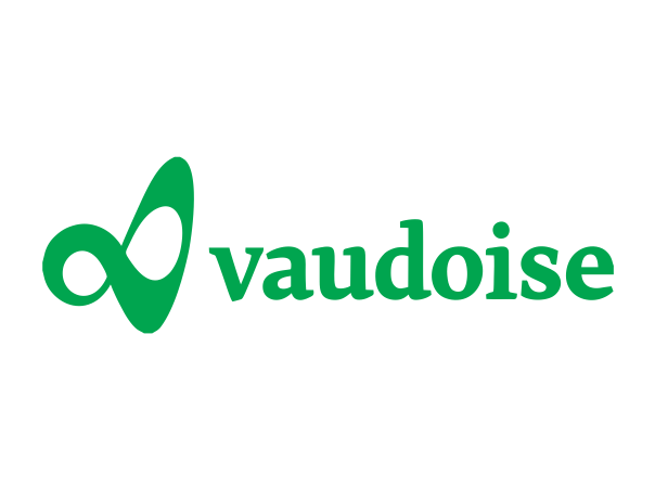Das Vaudoise-Logo auf weißem Hintergrund in der Fusszeile.